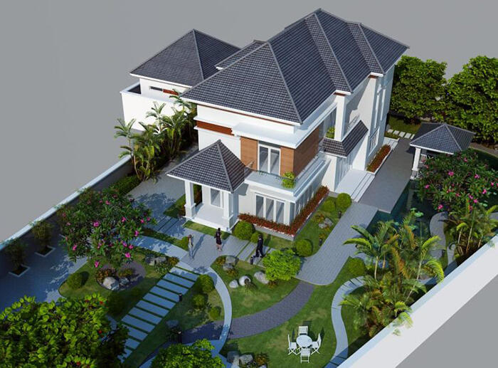 Biệt thự sân vườn sát sân bay Nội Bài